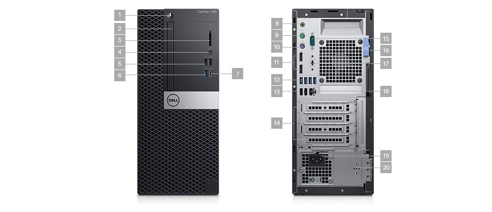 OptiPlex 7060微塔式機和小型機